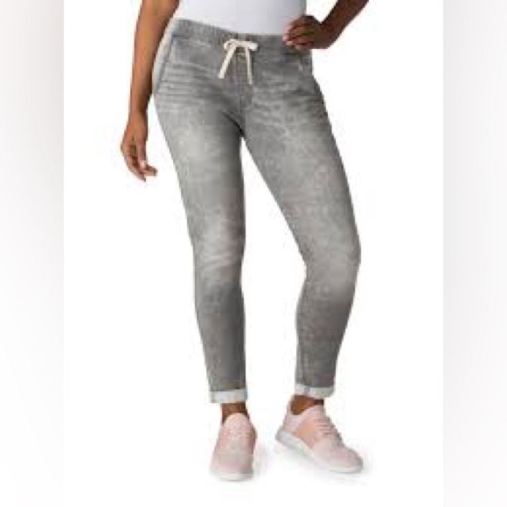Levi Strauss jogger pull on‎ pants soft acid Wash gray size 10